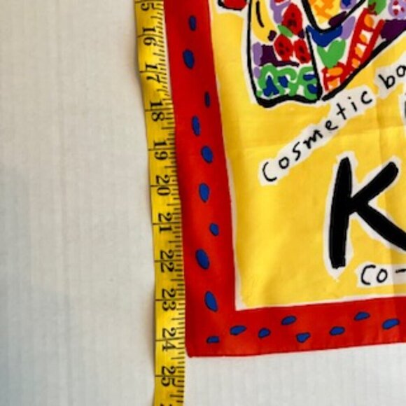 Ken Done 1980's Art to Wear for Spring square scarf - Picture 4 of 4